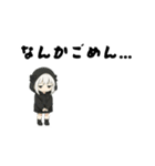 しんどい引きこもり黒パーカーちゃんですが（個別スタンプ：16）