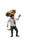 [アレンジ用]サラリーマン犬太郎（個別スタンプ：1）