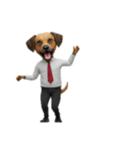[アレンジ用]サラリーマン犬太郎（個別スタンプ：3）