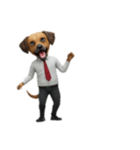 [アレンジ用]サラリーマン犬太郎（個別スタンプ：4）
