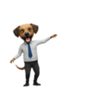 [アレンジ用]サラリーマン犬太郎（個別スタンプ：5）