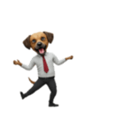 [アレンジ用]サラリーマン犬太郎（個別スタンプ：6）