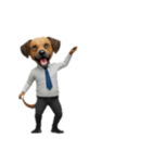 [アレンジ用]サラリーマン犬太郎（個別スタンプ：8）