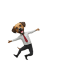 [アレンジ用]サラリーマン犬太郎（個別スタンプ：9）