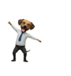 [アレンジ用]サラリーマン犬太郎（個別スタンプ：11）