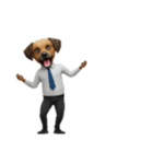 [アレンジ用]サラリーマン犬太郎（個別スタンプ：12）