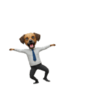 [アレンジ用]サラリーマン犬太郎（個別スタンプ：14）