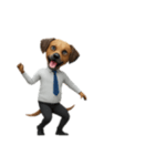[アレンジ用]サラリーマン犬太郎（個別スタンプ：15）