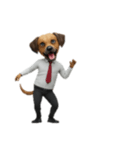 [アレンジ用]サラリーマン犬太郎（個別スタンプ：16）