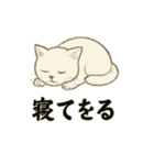真っ白和風猫（個別スタンプ：7）