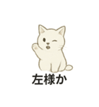 真っ白和風猫（個別スタンプ：16）