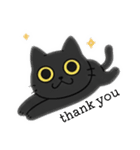 まるまるの黒猫ちゃん1（個別スタンプ：12）