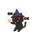 まるまるの黒猫ちゃん1（個別スタンプ：19）