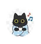 まるまるの黒猫ちゃん1（個別スタンプ：23）