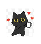 まるまるの黒猫ちゃん1（個別スタンプ：24）