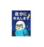 セキセイインコ 仕事とプライベートモード（個別スタンプ：2）
