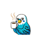セキセイインコ 仕事とプライベートモード（個別スタンプ：8）