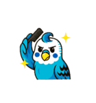 セキセイインコ 仕事とプライベートモード（個別スタンプ：11）