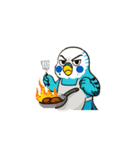 セキセイインコ 仕事とプライベートモード（個別スタンプ：37）