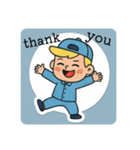 まるまるのアメリカフレンド1（個別スタンプ：8）