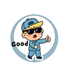 まるまるのアメリカフレンド1（個別スタンプ：9）