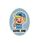 まるまるのアメリカフレンド1（個別スタンプ：12）