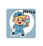 まるまるのアメリカフレンド1（個別スタンプ：22）