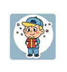 まるまるのアメリカフレンド1（個別スタンプ：34）