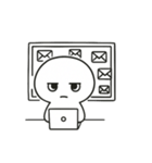 社畜ジトメくん。プレーン（個別スタンプ：7）