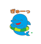 イルカの夏休み（個別スタンプ：3）