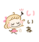 愛されガーリー♡ゆるかわいい（個別スタンプ：4）