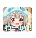 クラゲ帽子のみなみちゃんスタンプ（個別スタンプ：2）