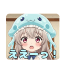 クラゲ帽子のみなみちゃんスタンプ（個別スタンプ：16）