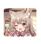 ダイヤモンドみなみちゃんスタンプ（個別スタンプ：3）
