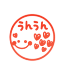 ポンと使えるハンコ風♡シンプルで可愛い（個別スタンプ：5）