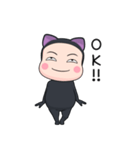 黒猫タイツちゃん【返信】【ポップアップ】（個別スタンプ：9）