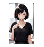 可愛い秘書の写真（個別スタンプ：1）