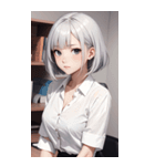 可愛い秘書の写真（個別スタンプ：2）