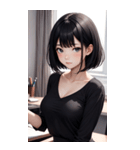 可愛い秘書の写真（個別スタンプ：16）