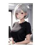 可愛い秘書の写真（個別スタンプ：17）