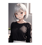 可愛い秘書の写真（個別スタンプ：36）