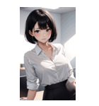 可愛い秘書の写真（個別スタンプ：37）
