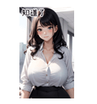 唯美小秘書の日常（個別スタンプ：4）