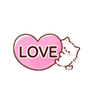 ハートがいっぱい♡ふわふわにゃんこ（個別スタンプ：10）