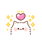 ハートがいっぱい♡ふわふわにゃんこ（個別スタンプ：12）
