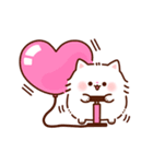 ハートがいっぱい♡ふわふわにゃんこ（個別スタンプ：13）