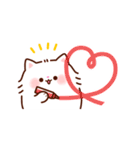 ハートがいっぱい♡ふわふわにゃんこ（個別スタンプ：15）