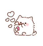 ハートがいっぱい♡ふわふわにゃんこ（個別スタンプ：16）