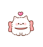 ハートがいっぱい♡ふわふわにゃんこ（個別スタンプ：25）
