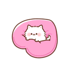 ハートがいっぱい♡ふわふわにゃんこ（個別スタンプ：26）
